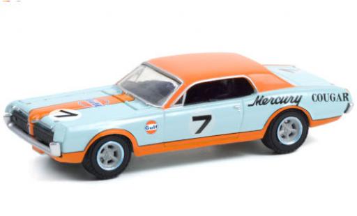 Modelauto Mercury Cougar XR7 Trans Am Racer No.7 Gulf 1967 1/64 Greenlight