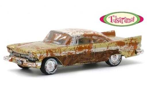 Modelauto Plymouth Belvedere 1957 metallic beige/beige Tulsarama unrestauriertes v&Atilde;&copy;hicule de 2007 1/64 Greenlight