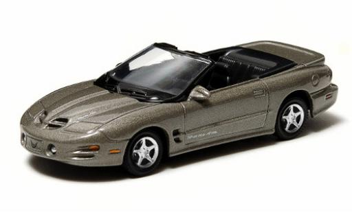 Modelauto Pontiac Firebird 1999 T/A Cabriolet metallic grijs sans Vitrine 1/64 Greenlight