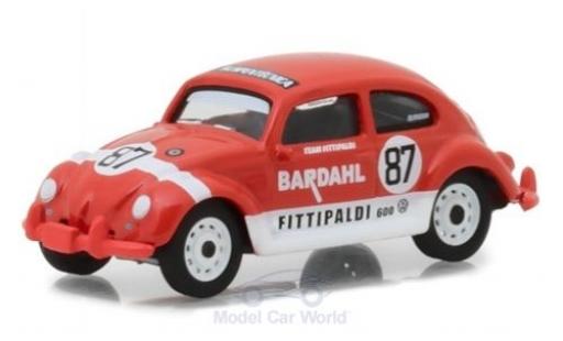 Modelauto Volkswagen Beetle Base rood/wit 1967 Bardahl Team Fittipaldi 1/64 Greenlight