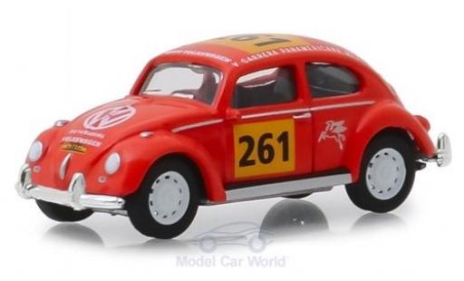 Modelauto Volkswagen Beetle Base oranje No.261 La Carrera Panamericana 1954 1/64 Greenlight