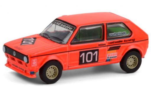 Modelauto Volkswagen Golf Base I Gr.2 No.101 Note Tuning Hockenheim 1975 1/64 Greenlight