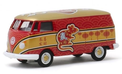 Modelauto Volkswagen T1 Base bestelwagen Type 2 Panel Van 1/64 Greenlight
