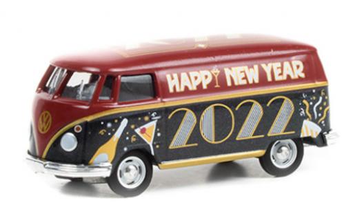 Modelauto Volkswagen T1 Base Bestelwagen Happy New Year 2022 1/64 Greenlight
