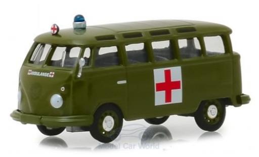 Modelauto Volkswagen T1 B Samba Bus Army Ambulance 1964 1/64 Greenlight