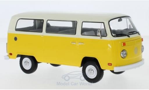 Modelauto Volkswagen T2 B Bus geel/beige Little Miss Sunshine 1978 1/64 Greenlight
