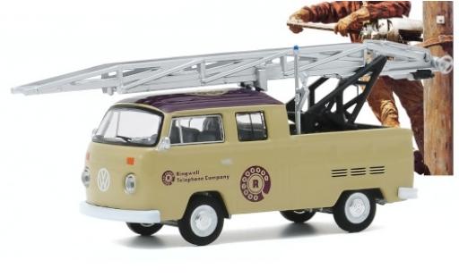 Modelauto Volkswagen T2 B Double Cab Ladder Truck Ringwell Telephone Company 1972 1/64 Greenlight