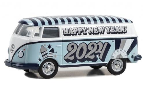 Modelauto Volkswagen T2 Base Bestelwagen Happy New Year 2024 1/64 Greenlight