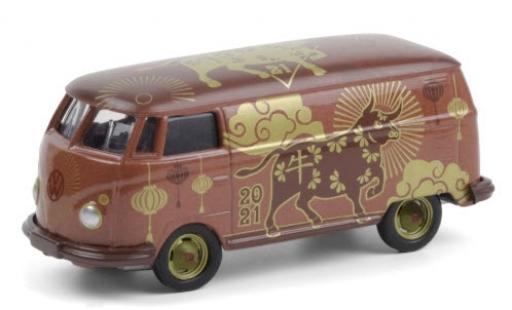 Modelauto Volkswagen T2 Base Panel Van 2021 - Year of the Ox 1/64 Greenlight