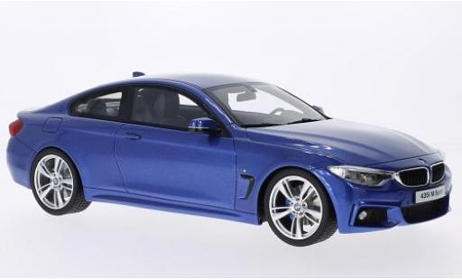 Modelauto Bmw 435 m-sport i metallic blauw 1/18 GT Spirit