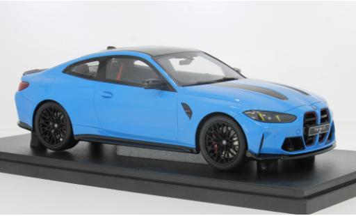 Modelauto Bmw M4 CS blauw 2024 1/18 GT Spirit