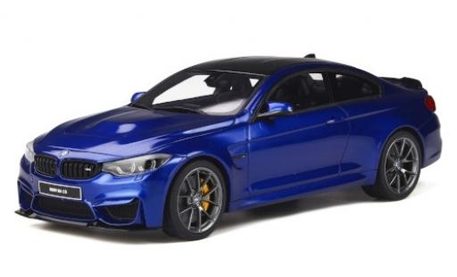 Modelauto Bmw M4 CS (F82) metallic blauw 2017 1/18 GT Spirit