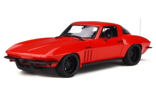 Modelauto Chevrolet Corvette Coupe C2 Optima Ultima rood 1/18 GT Spirit