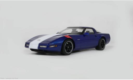 Modelauto Chevrolet Corvette Grand Sport (C4) Grand Sport blauw/wit 1996 1/18 GT Spirit