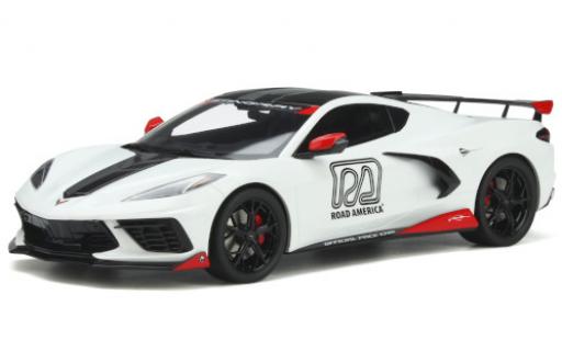 Modelauto Chevrolet Corvette course C8 Pace Car IMSA Road America 2020 1/18 GT Spirit