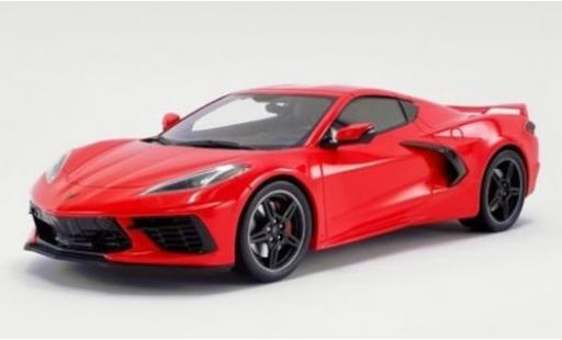 Modelauto Chevrolet Corvette Stingray (C8) rood 2020 1/18 GT Spirit