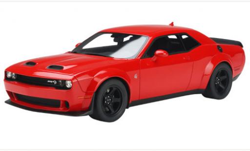 Modelauto Dodge Challenger Super Stock SRT rood 2021 1/18 GT Spirit