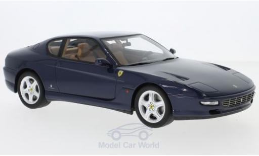 Modelauto Ferrari 456 GT metallic blauw 1992 1/18 GT Spirit
