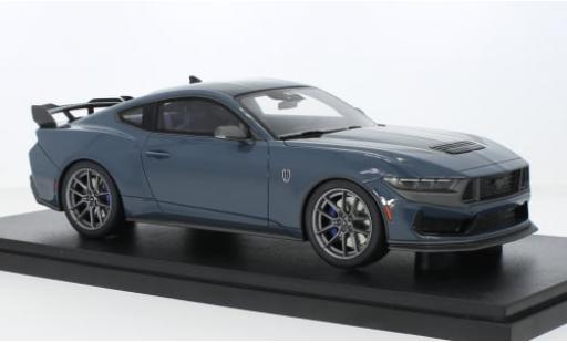 Modelauto Ford Mustang Dark Horse mat-blauw 2023 1/18 GT Spirit