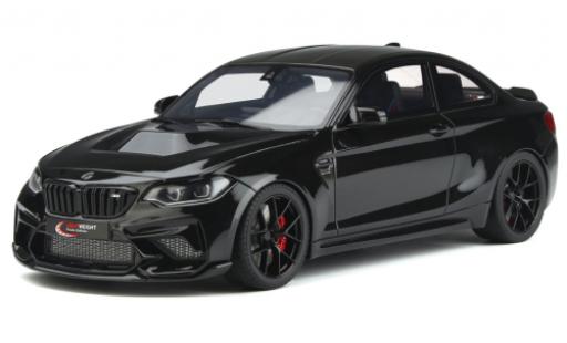 Modelauto Bmw M2 coupe Competiiton By Lightweight Performance metallic zwart 2021 1/18 GT Spirit