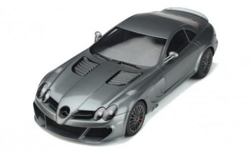 Modelauto Mercedes SLR Base MSO Edition metallic grijs 2008 1/18 GT Spirit