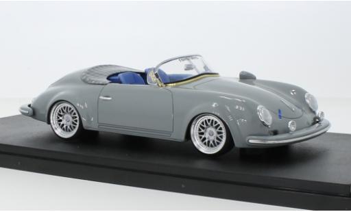 Modelauto Porsche 356 Speedster S-Klub Outlawd grijs 2021 1/18 GT Spirit
