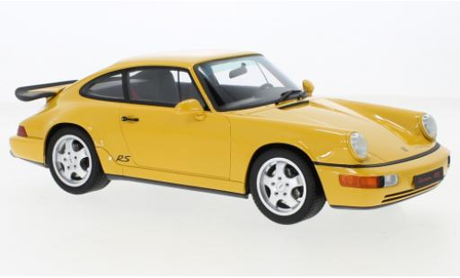 Modelauto Porsche 911 RS (964) America geel 1 1/18 GT Spirit