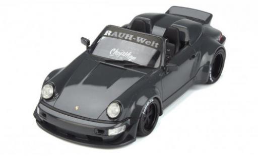 Modelauto Porsche 911 RWB Body-Kit Yabai grijs 1/18 GT Spirit