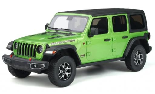 Modelauto Jeep Wrangler Rubicon metallic groen 2019 1/18 GT Spirit
