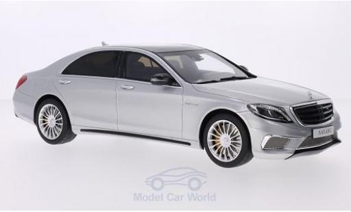 Modelauto Mercedes Classe S AMG S65 (W222) grijs 2016 1/18 GT Spirit