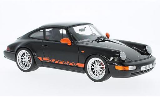 Modelauto Porsche 911 RS Carrera zwart/oranje 1/18 GT Spirit