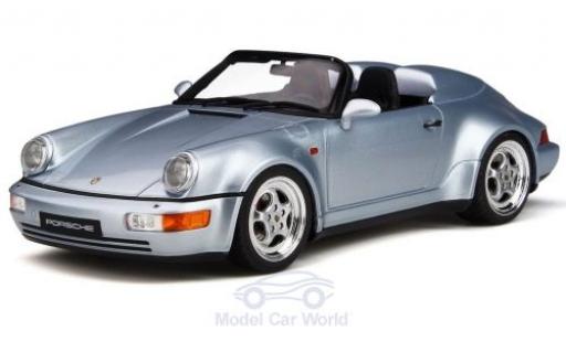 Modelauto Porsche 911 Turbo Speedster Look grijs 1/18 GT Spirit
