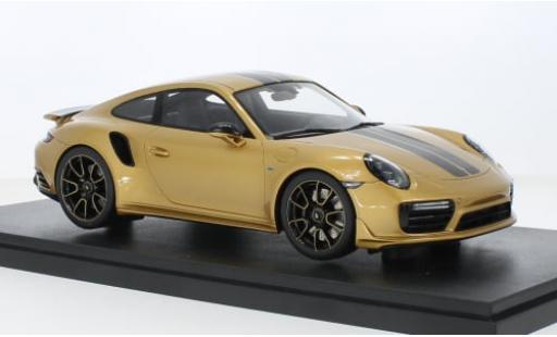 Modelauto Porsche 911 Turbo S (991.2) gold 2018 1/18 GT Spirit
