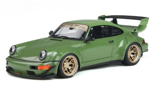 Modelauto Porsche 911 RWB Body Kit groen 1/18 GT Spirit