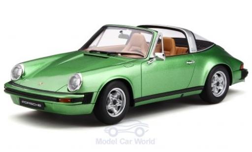 Modelauto Porsche 911 Targa S 2.7 metallic groen 1974 1/18 GT Spirit