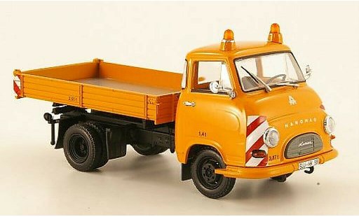 Hanomag Kurier Kipper 1/43 Minichamps oranje Kommunalfahrzeug 1958 modelauto