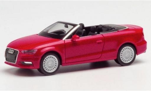 Modelauto Audi A3 cabriolet metallic rood 1/87 Herpa
