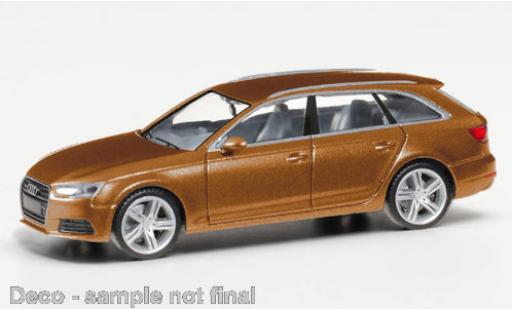 Modelauto Audi A4 avant metallic bruin 1/87 Herpa