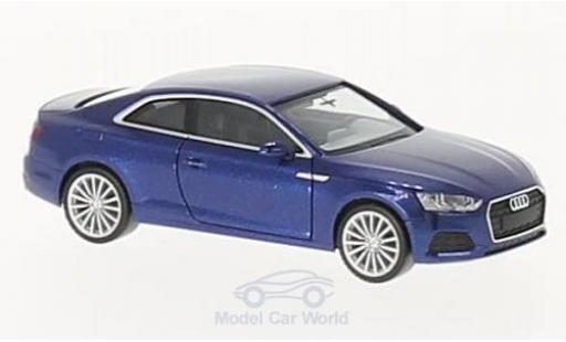 Modelauto Audi A5 coupe metallic blauw 1/87 Herpa