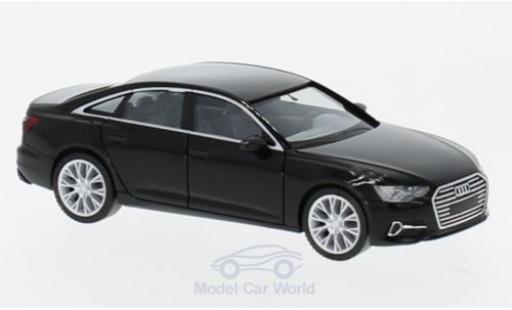 Modelauto Audi A6 berline Sedan zwart 1/87 Herpa