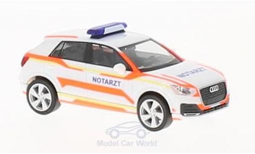 Modelauto Audi Q2 secours Notarzt 1/87 Herpa