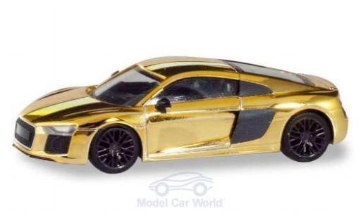 Modelauto Audi R8 v10 plus gold Felgen: zwart 1/87 Herpa