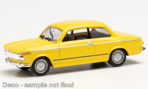 Modelauto Bmw 1602 berline geel 1/87 Herpa
