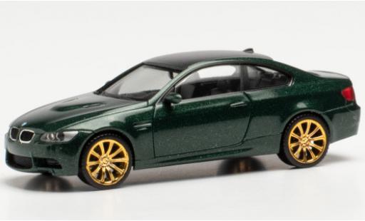 Modelauto Bmw M3 Coupe (E92) metallic groen/carbon 1/87 Herpa