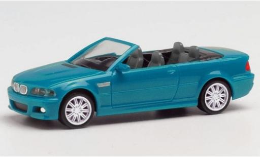 Modelauto Bmw M3 Cabriolet (E46) blauw 1/87 Herpa