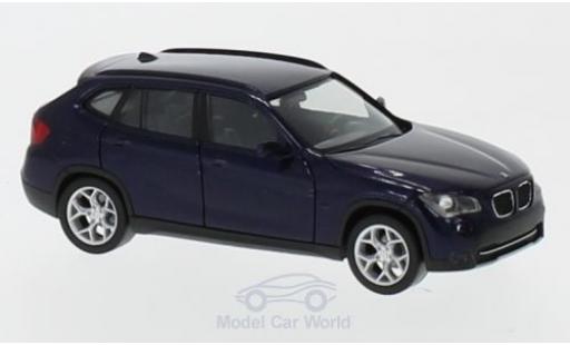 Modelauto Bmw X1 suv metallic blauw 1/87 Herpa