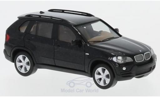 Modelauto Bmw X5 suv metallic zwart 1/87 Herpa