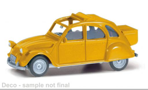 Modelauto Citroen 2 CV Berline geel 1/87 Herpa