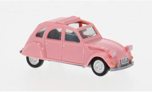 Modelauto Citroen 2CV Berline roze 1/87 Herpa