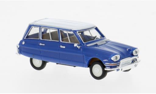 Modelauto Citroen Ami 6 Break Stationwagen blauw/wit 1/87 Herpa